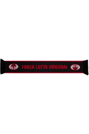 AC Milan Adult-Unisex, Acryl, Schal Forza Lotta Vincerai, offizielles Produkt, Einheitsgröße