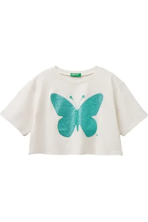 Benetton Mädchen 3i1xc10j4 T-Shirt, , 140 cm