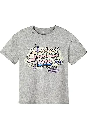 NAME IT Unisex NKNFYF Spongebob SS Boxy CPLG Top, , 122/128