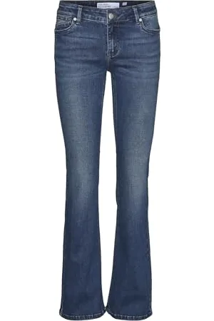VERO MODA Female Ausgestellt VMSYLVIA Niedrige Taille Ausgestellt Jeans