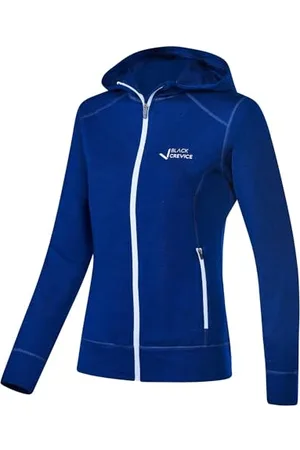 Black Crevice Damen Merino Kapuzenjacke, , 42