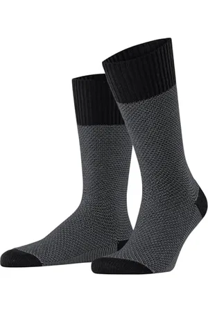 ESPRIT Herren Socken Cozy Piqué Boot M So Baumwolle Wolle gemustert 1 Paar, , 43-46