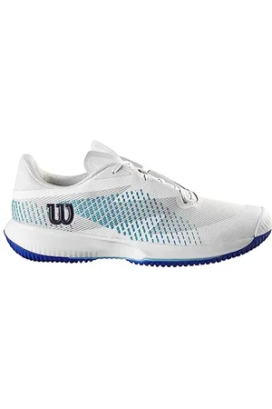 Wilson Herren KAOS Swift 1.5 Sneaker, White/Blue Atoll/Lapis Blue, 42 EU