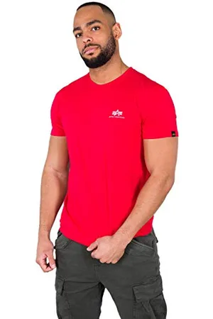 Alpha Industries Herren Basic T Small Logo T-Shirt, verdunkelnd, , L