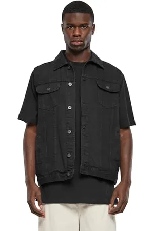Urban classics Herren Denim Vest Weste, , S EU