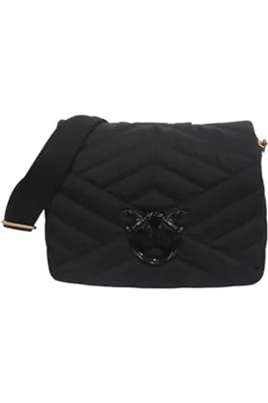 Pinko Damen Love Click Sitzsack Classic Recycled Nylon Puzzle Bettdecke Tasche