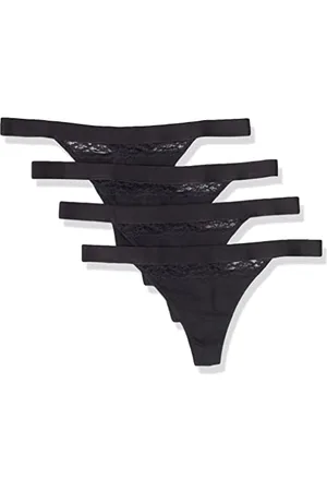 Amazon Damen Tanga-Unterwäsche Baumwolle und Spitze, 4er-Pack, , 44