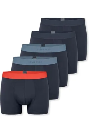 Schiesser Herren 5 Pack Boxershorts Unterwäsche Bio-Baumwolle - 95/5 Organic, Sortiert 2_183214, M EU