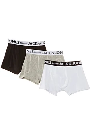 JACK & JONES Herren Boxershorts Sense Mix Trunks CORE 4-5-6 2014, 3er Pack, Einfarbig, Gr. Small, Mehrfarbig (Black)
