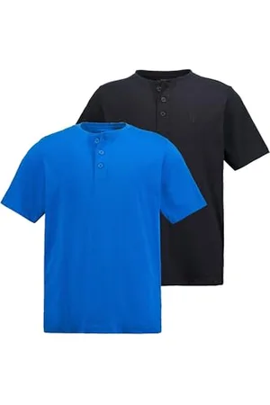 JP 1880 Herren Henleys, 2er-pack Shirt, , XXL EU
