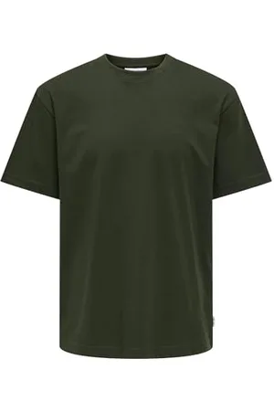 Only & Sons Herren Rundhals T-Shirt ONSFRED - Relaxed Fit S-XXL Schwarz Weiss, Größe:M, Farbe: 22022532