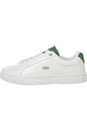 JACK & JONES Herren Jfwlancaster Pu Sneaker, White, 43 EU