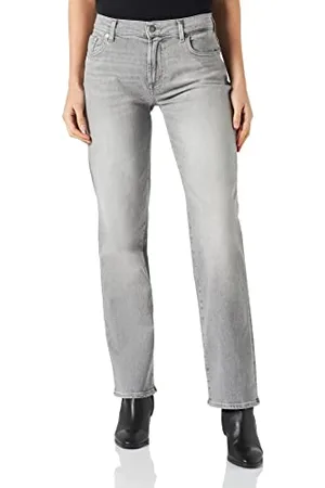 7 for all Mankind Damen Ellie Straight Luxe Vintage Moonlit Jeans, , 27 EU