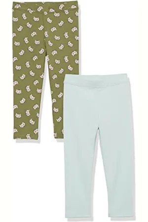 Amazon Mädchen Jersey-Leggings aus Baumwoll-Stretch, 2er-Pack, , 10 Jahre