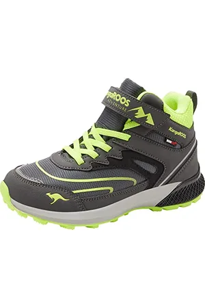 KangaROOS Unisex K-HK Teak Mid EV RTX Wanderschuh, Steel Grey/Lime, 38 EU