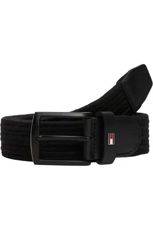 Tommy Hilfiger DENTON ELASTIC Fester Gürtel Herren, Schwarz (Black), 80