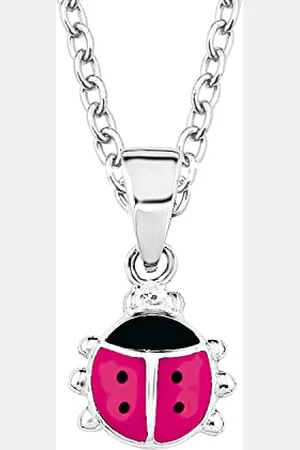 Prinzessin Lillifee Kette mit Anhänger 925 Sterling Silber Mädchen Kinder Halsschmuck, 35+3 cm, Silber, Marienkäfer, Kommt in Schmuck Geschenk Box, 2034233