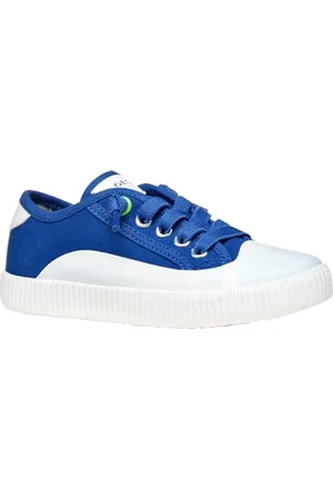 Geox J TIPPESTE Boy A Sneaker, Royal/Lime Green, 33 EU