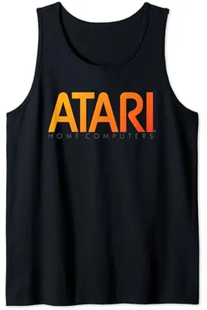 Atari Home Computers, orangefarbener Logodruck, dunkler Aufdruck Tank Top