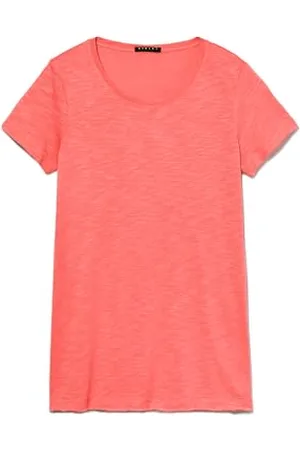Sisley Womens 3TNHL103L T-Shirt, Red, XS