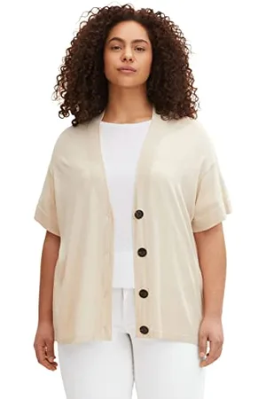 TOM TAILOR Damen Cardigan mit kurzem Arm 1033384, , 44