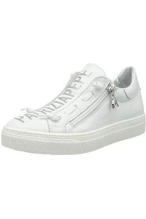 Patrizia Pepe PJ50.30Kinder Sneaker, White+Silver, 30