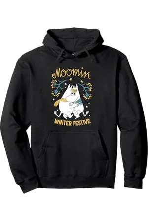Moomin Mumins Winter Festlich troll & Snorkmaiden Tanzen Pullover Hoodie