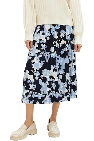 TOM TAILOR Damen Plissee Rock, , 34