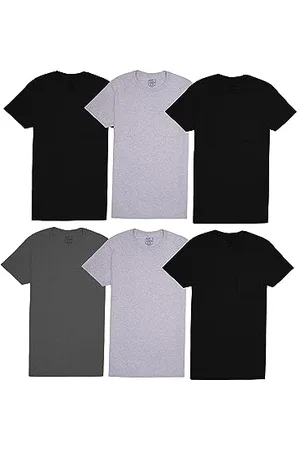 Fruit Of The Loom Herren Pocket T-Shirt Multipack Unterwäsche, Unterhemd – 6er-Pack – Farben können variieren, XX-Large