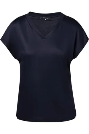 Comma, T-Shirt in Seidenoptik
