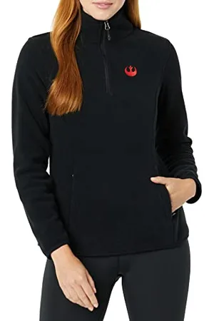 Amazon Disney | Marvel | Star Wars | Princess Damen Polar-Fleece-Mockjacken mit Viertelreißverschluss, , XS