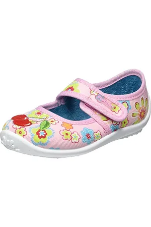Fischer Jungen Mädchen Nelly Flache Hausschuhe, Mehrfarbig (rosebunt), 26 EU