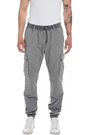 Replay Herren Hose mit Stretch, (Grau), 38W