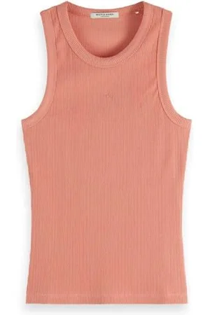 Scotch&Soda Damen Racer Rib Tank Top, 7354, XL EU