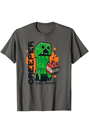 Minecraft Creeper TNT SSS…BOOM! Close Up T-Shirt