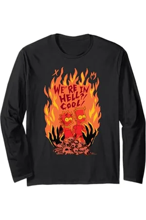 The Simpsons Halloween Bart and Lisa “We’re in Hell? Cool!” Langarmshirt