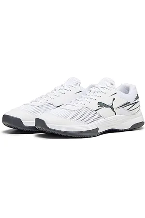 PUMA Unisex Varion Ii Indoor Court Shoe, White Shadow Gray, 42 EU