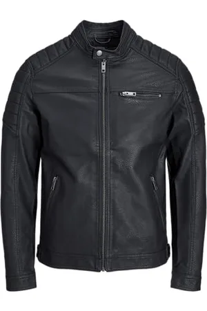 JACK & JONES Male Lederjacke Faux XLBlack 2