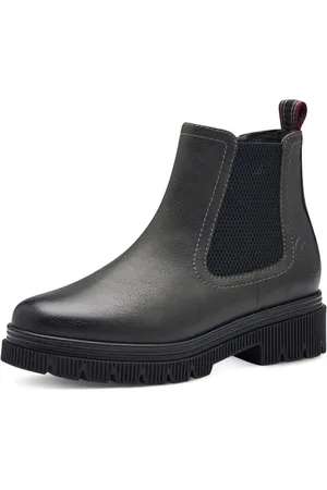QS by s.Oliver Damen Chelsea Boots mit Reißverschluss Elegant, Grau , 39 EU