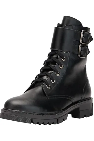 Dreimaster Vintage Damen Lederstiefel, , 37 EU