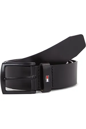 Tommy Hilfiger Herren Gürtel Denton Matte 3,5 cm Ledergürtel, , 80 cm
