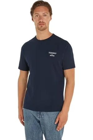 Tommy Hilfiger Herren T-Shirt Kurzarm Rundhalsausschnitt, Blau , S