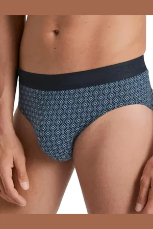 Calida Grafic Cotton Slip Herren, aus 100% Supima-Baumwolle, natürlich atmungsaktiv und hautsympathischt, mit Elastikbund