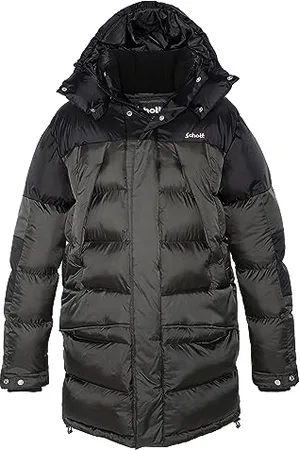 Schott NYC Unisex Ontario Kapuzenparka von Schott, Schwarz/Anthrazit, Medium
