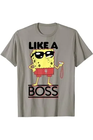Spongebob SpongeBob Schwammkopf Rettungsschwimmer Wie Ein Boss T-Shirt