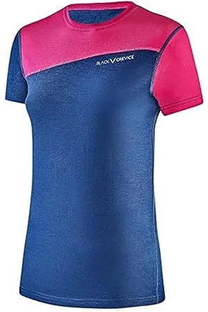 Black Crevice Damen Merino T-Shirt, , 42