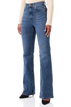 Pinko Damen Felix Flare Denim Comfort Vint Jeans,