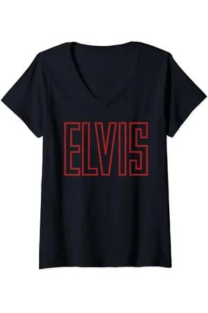 Elvis Presley Official 68 Comeback Sign T-Shirt mit V-Ausschnitt