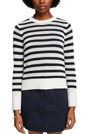ESPRIT Damen 034ee1i305 Pullover, 112/Off White, Large