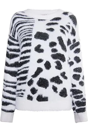 RAIDO Damen Strick Pullover 23728602-RA02, Weiss, L
